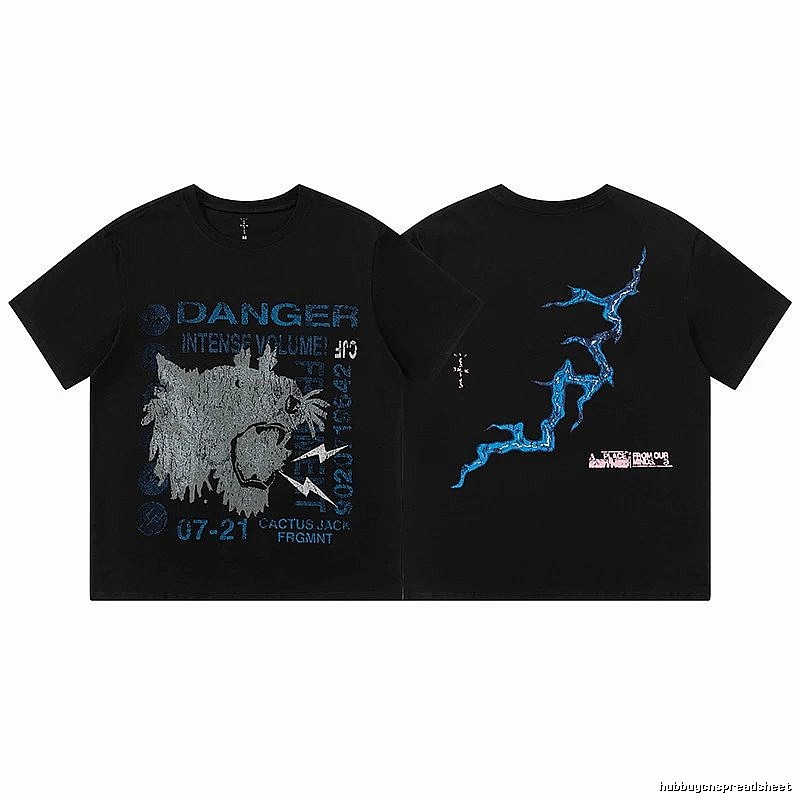Travis Scott Casual Graphic T-shirt Brown Travis Scott for Streetwear Looks