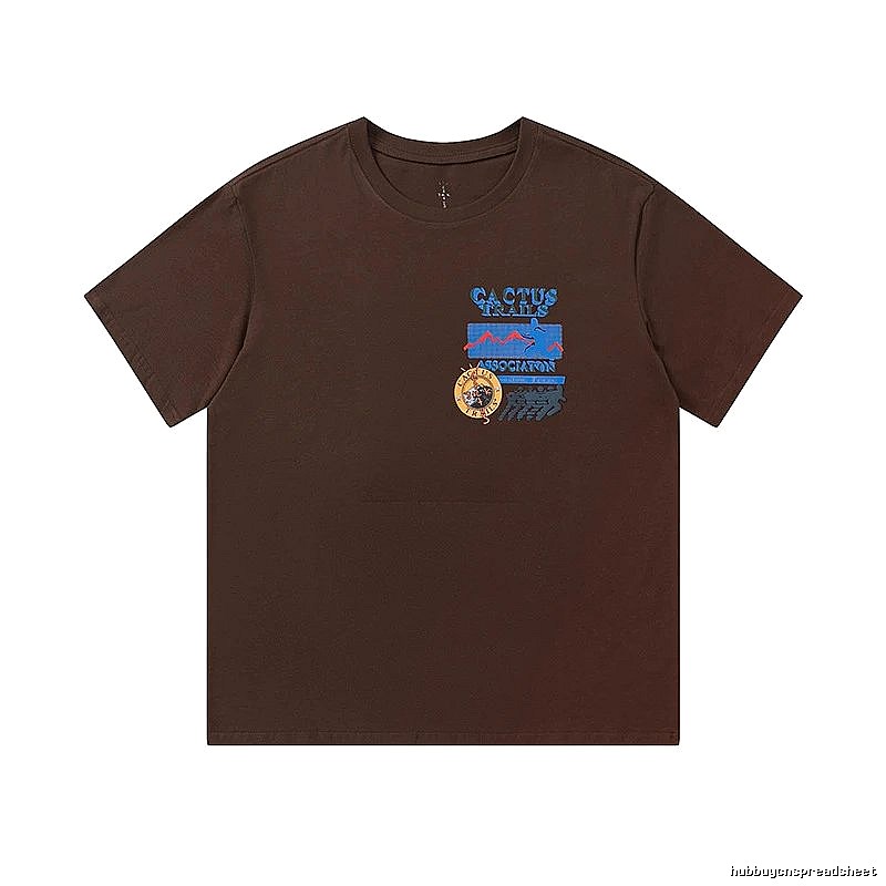 Travis Scott Compact Graphic T-shirt Brown Travis Scott for Sport-Inspired Styling
