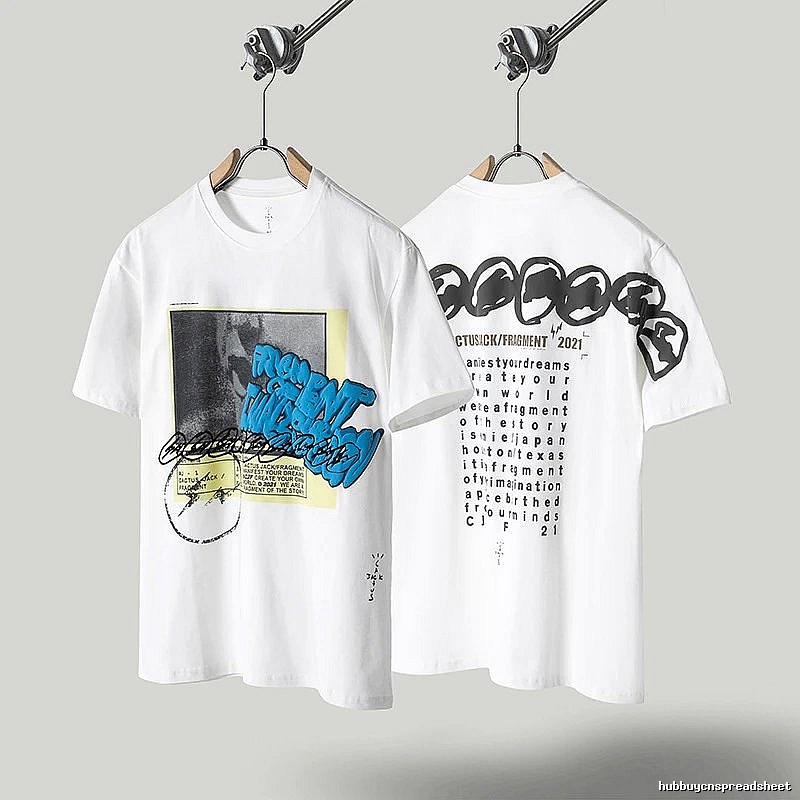 Travis Scott Graffiti Street Style White T-Shirt