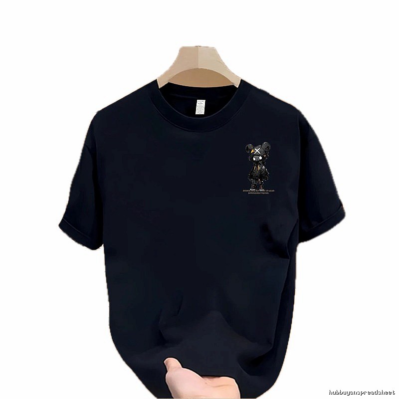 Trendy Brand Gloomy Bear Printed Street Style Navy Blue T-shirt