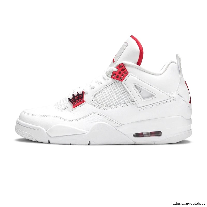 Trendy Red and White Jordan AJ4 Shoes