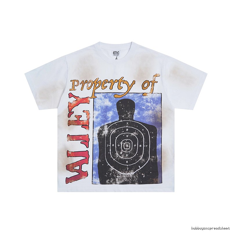 Valley Bullseye Distressed Street Style White T-Shirt