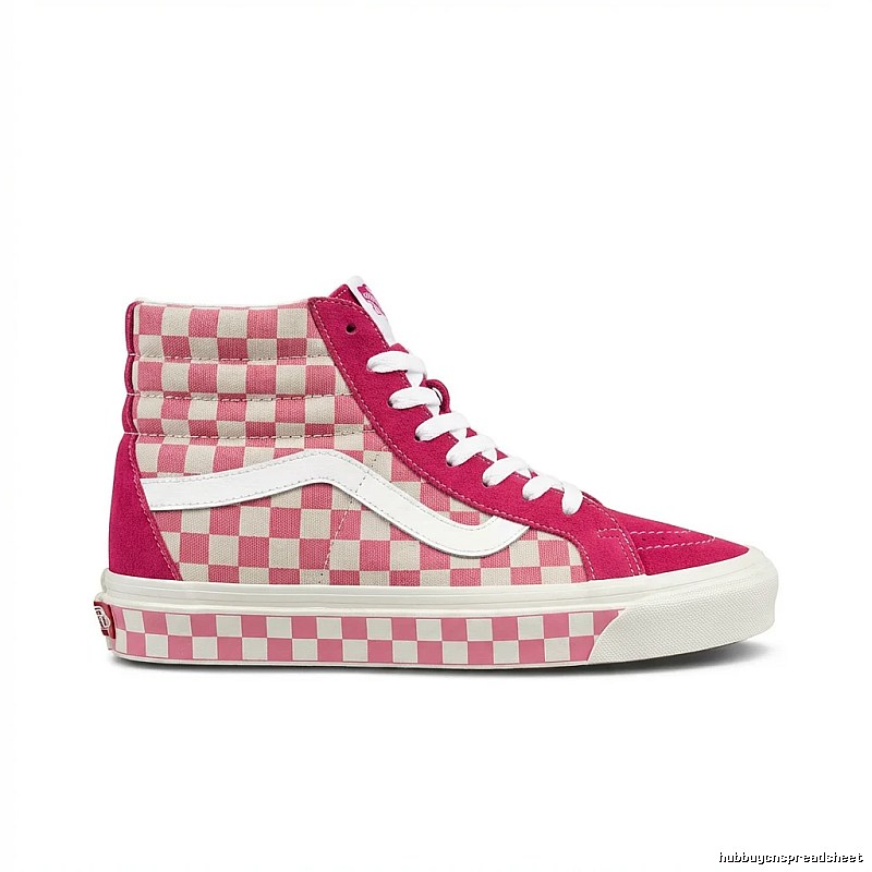 Vans checkerboard high-top shoes