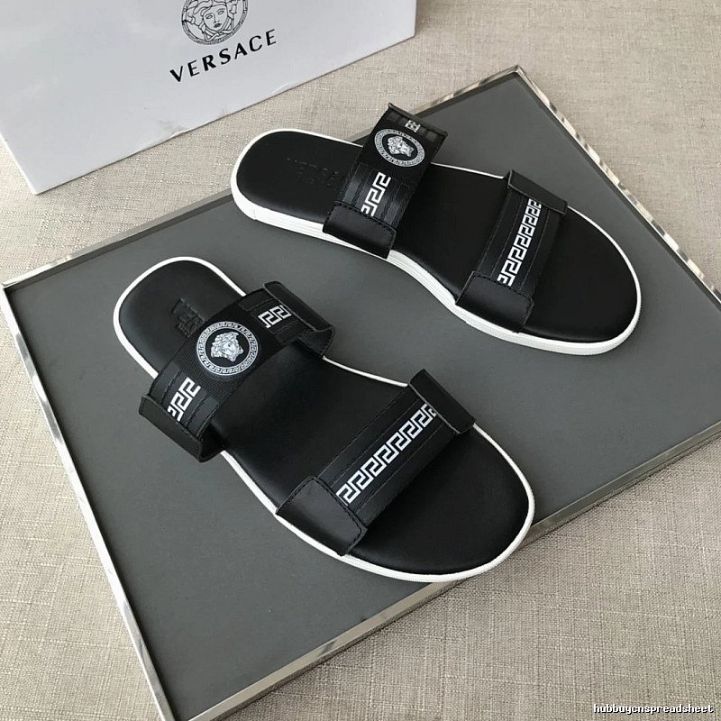 Versace Medusa Trendy Style Black Slides