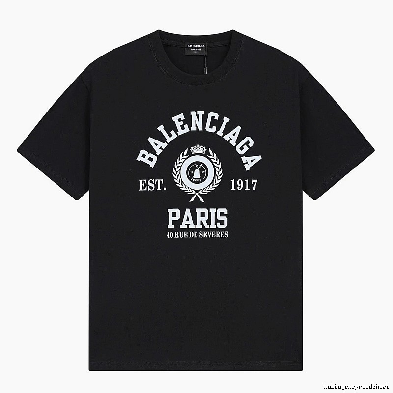 Vintage black short-sleeve T-shirt of Balenciaga