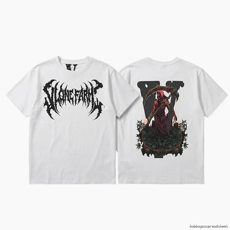 Vlone dark style white T-shirt