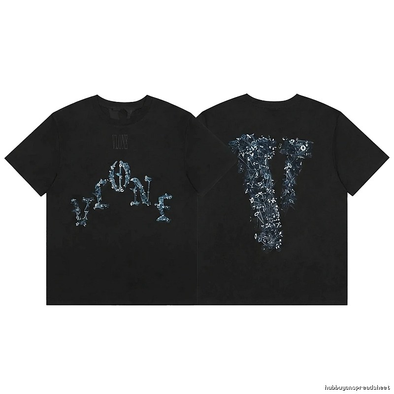 Vlone Skeleton Glow-in-the-Dark Black T-shirt