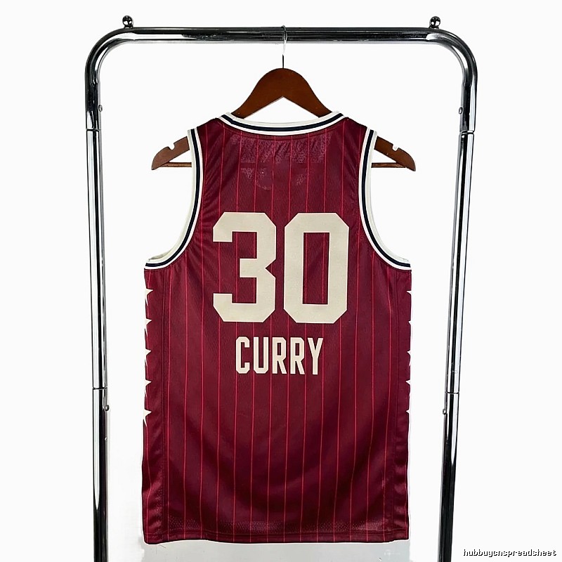 Warriors No. 30 retro-style jersey