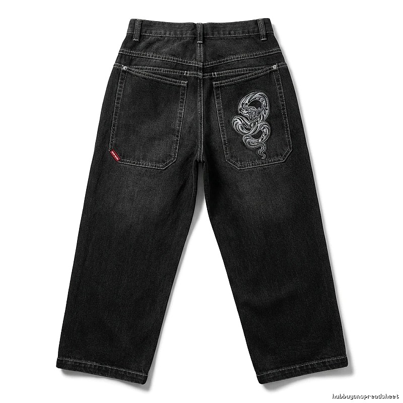 Y2K black retro jeans
