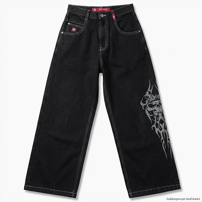 Y2K style black jeans