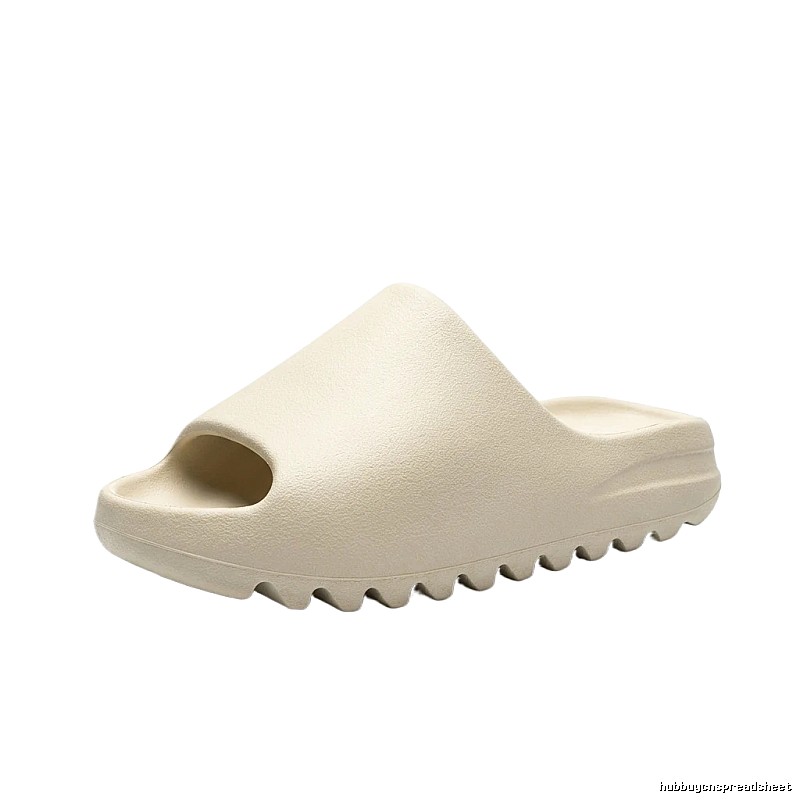 Yeezy matte bone white slippers
